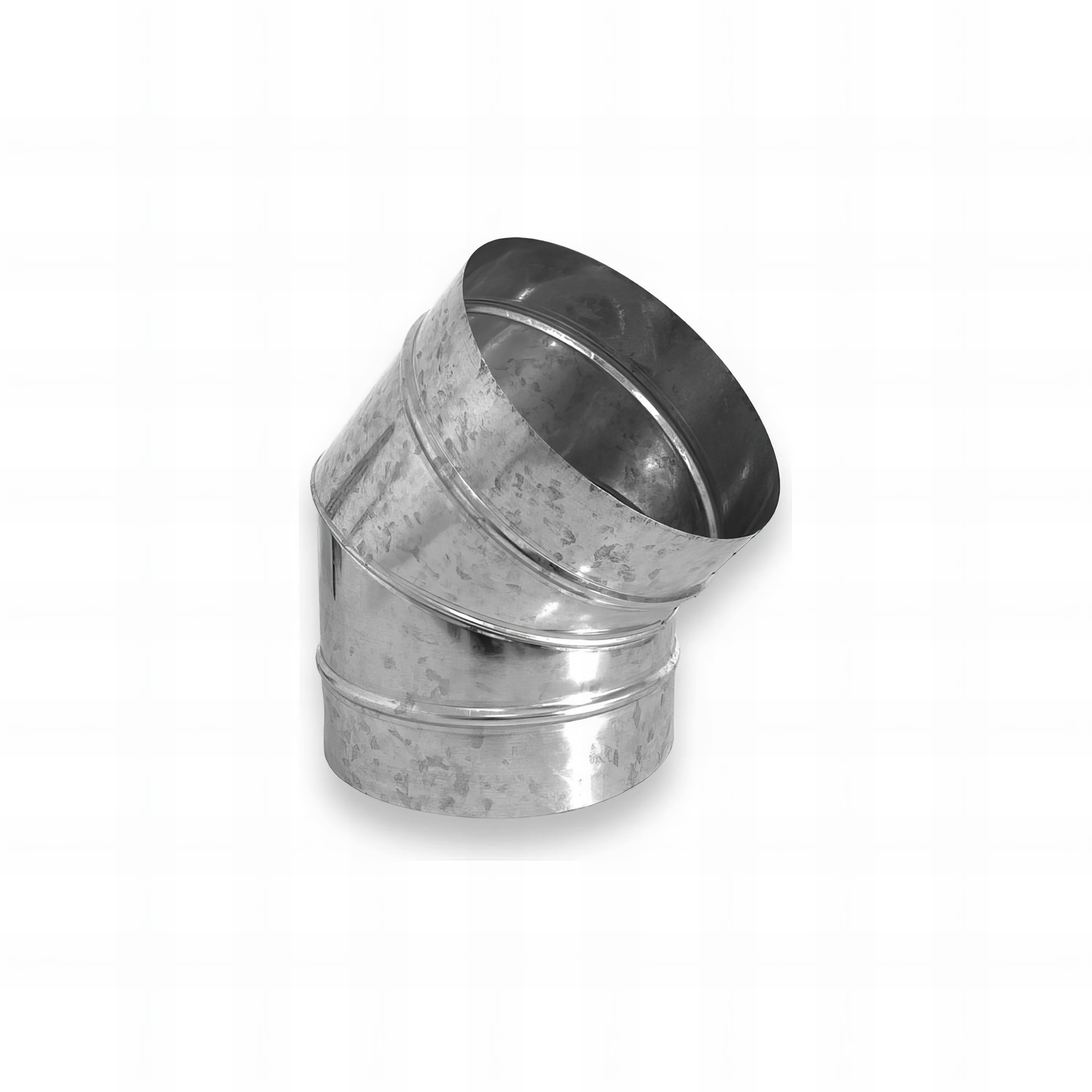 Curva 45°  400 MM Para Chaminé Galvanizado
