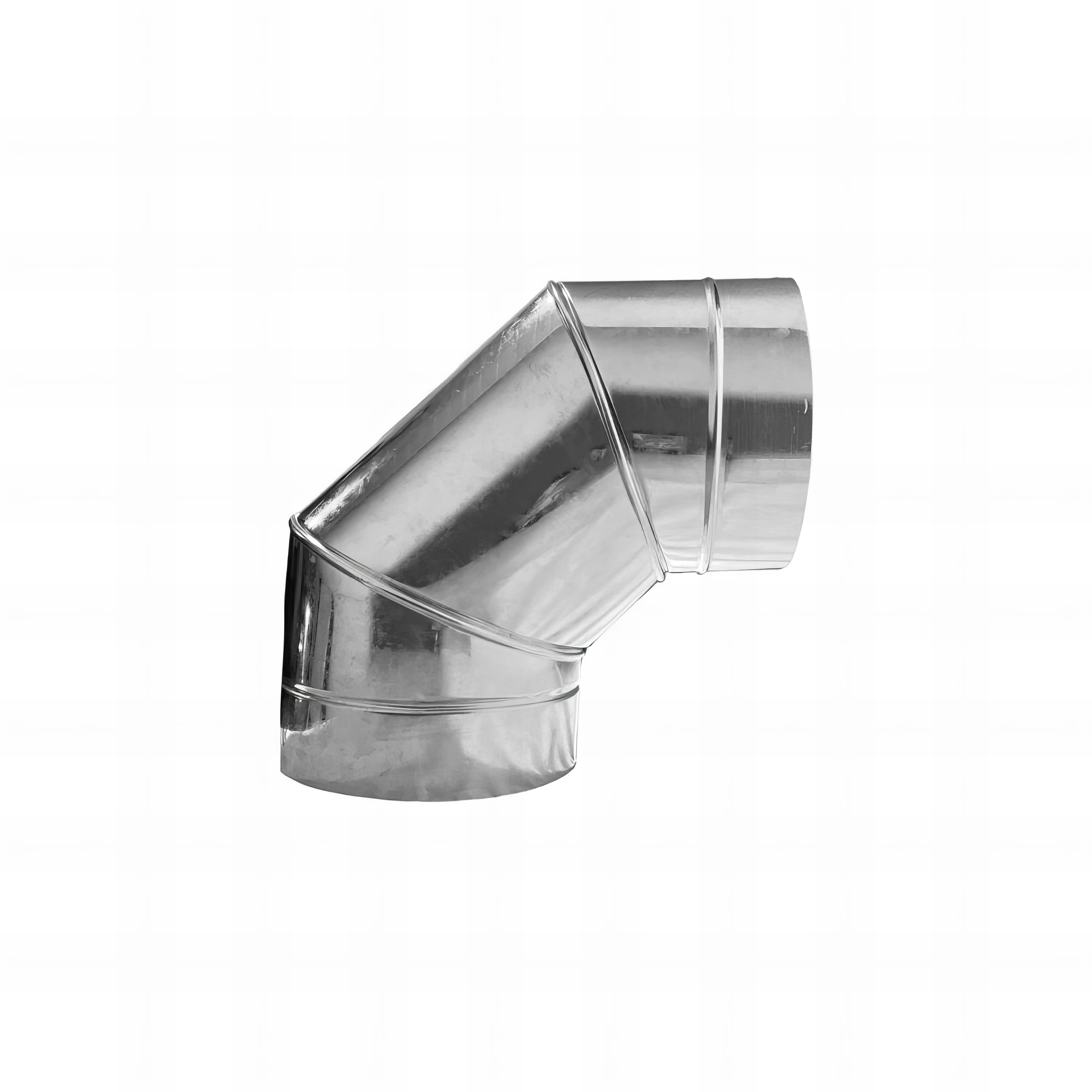 Curva 90 ° 110 MM Para Chaminé Galvanizado