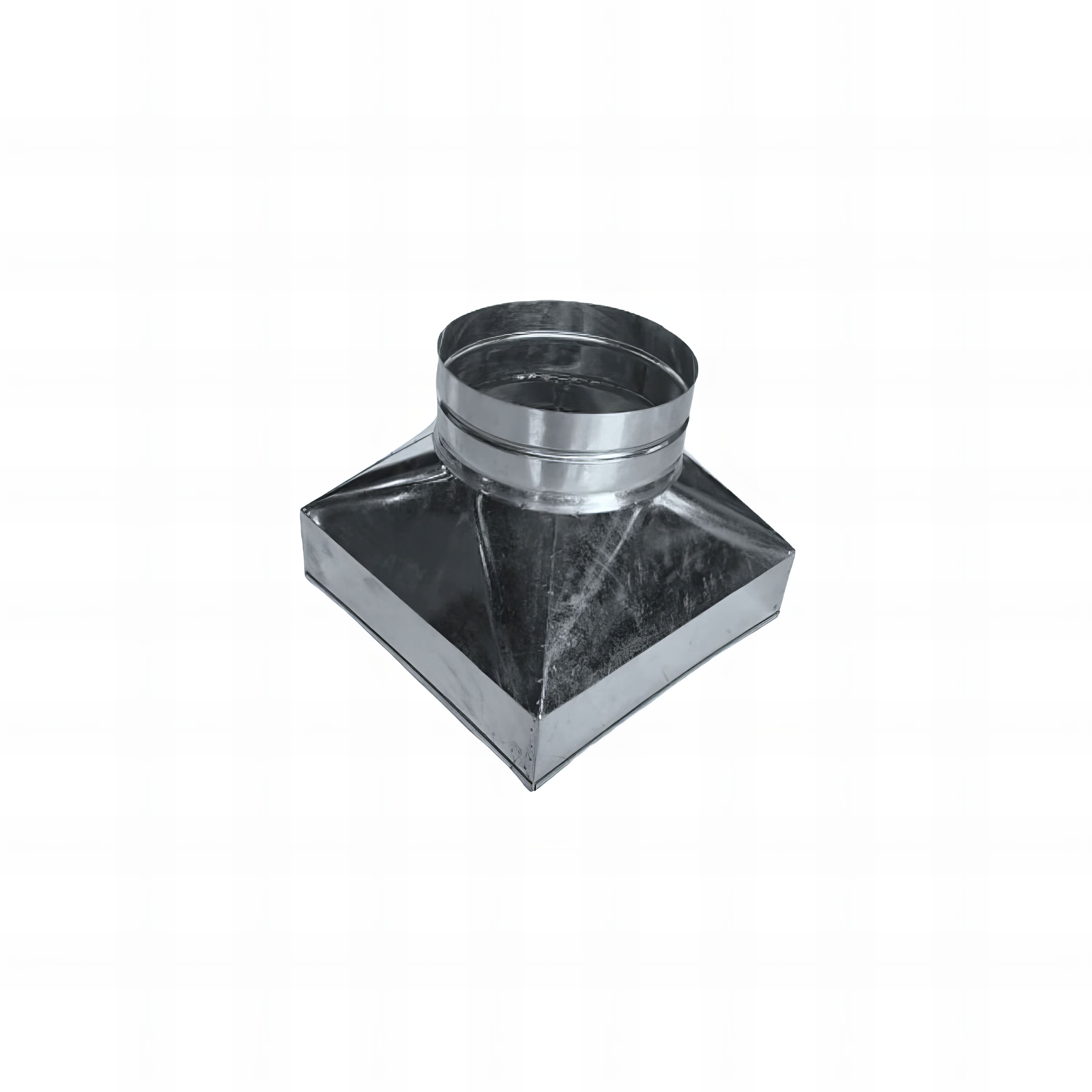 ADAPTADOR COIFA BASE ALTA 30,5X30,5 GALVANIZADO SAÍDA 200 MM