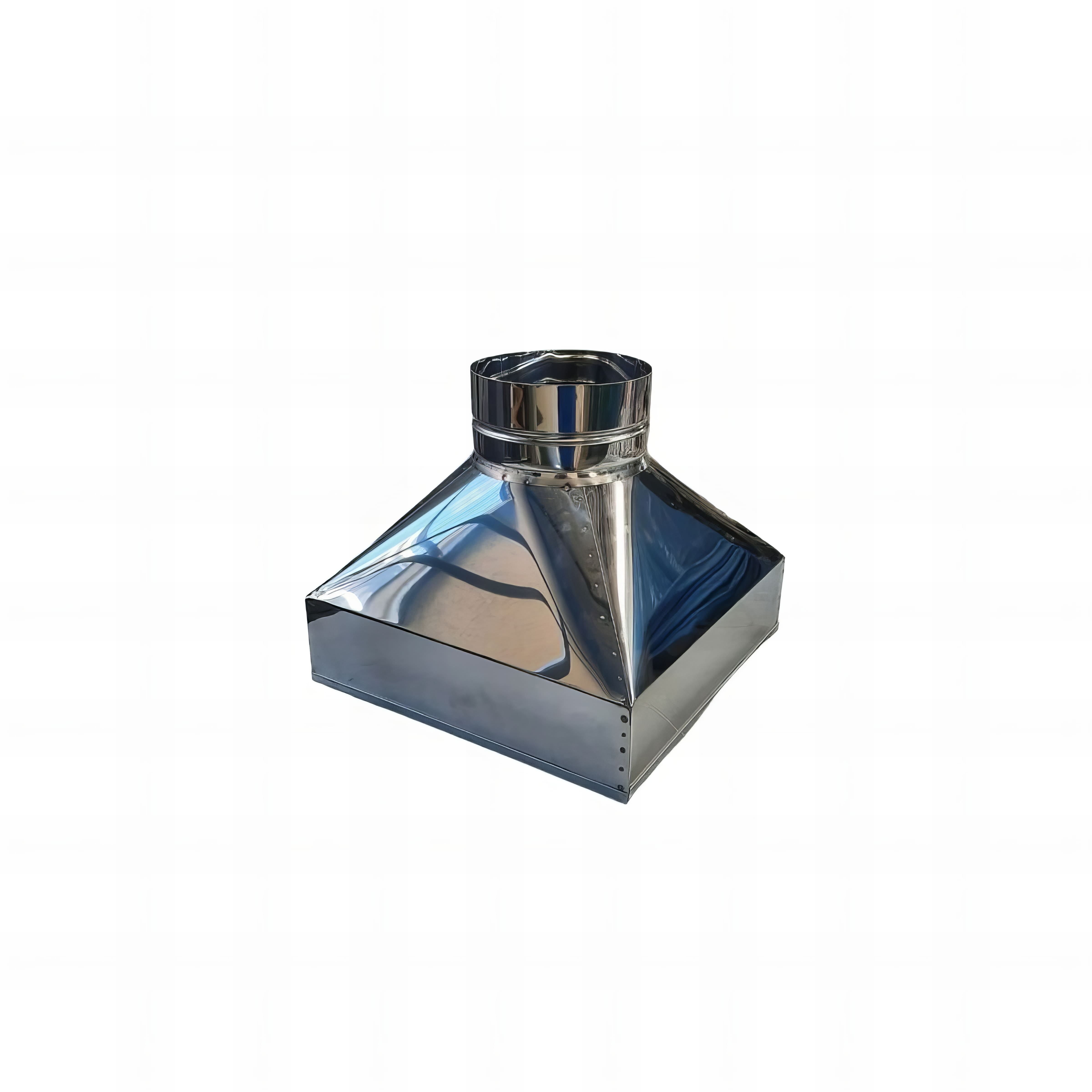 ADAPTADOR COIFA BASE ALTA INOX 430 30,5X30,5 SAÍDA 200 MM