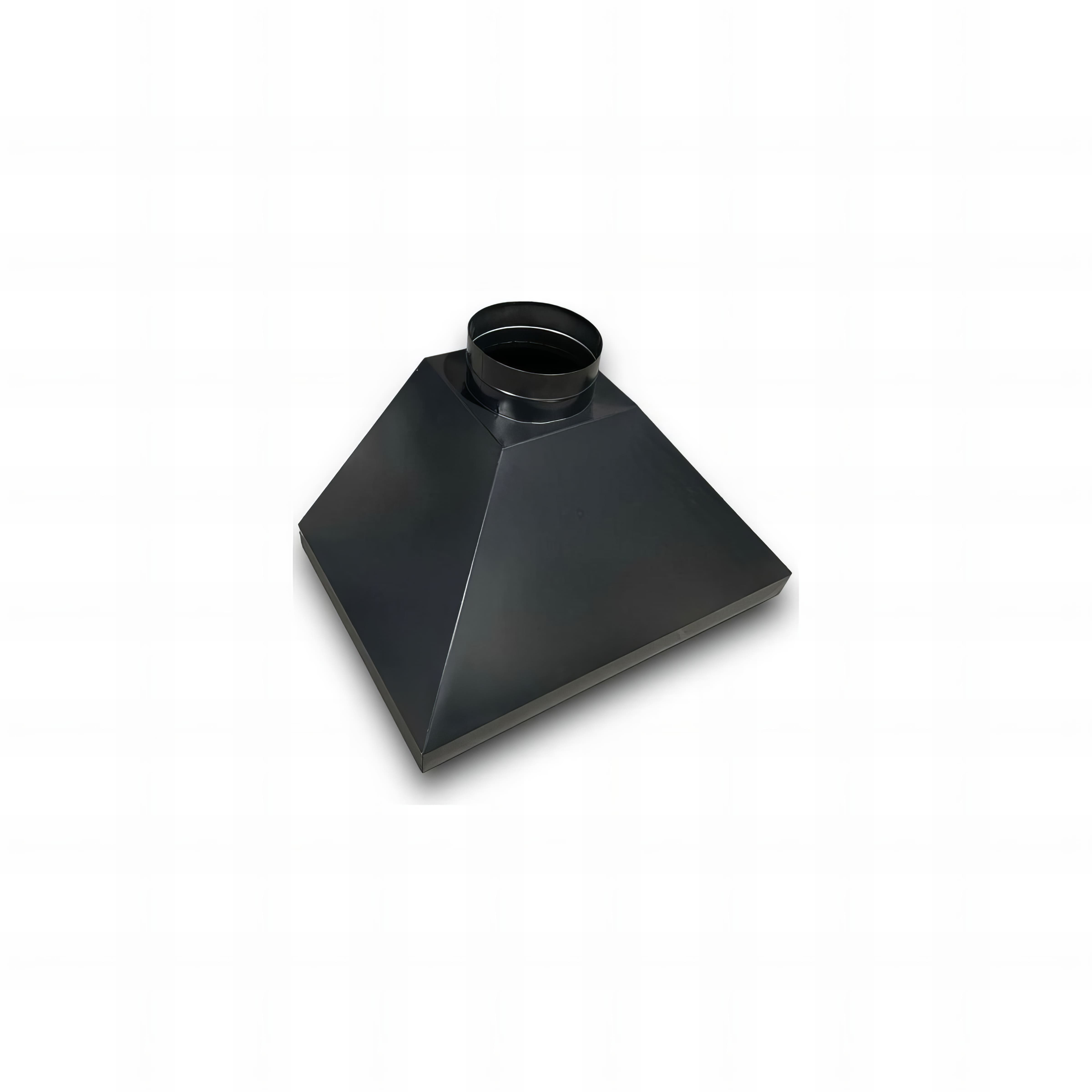 COIFA  PRETO EPÓXI PARA CHURRASQUEIRA 60x75x50